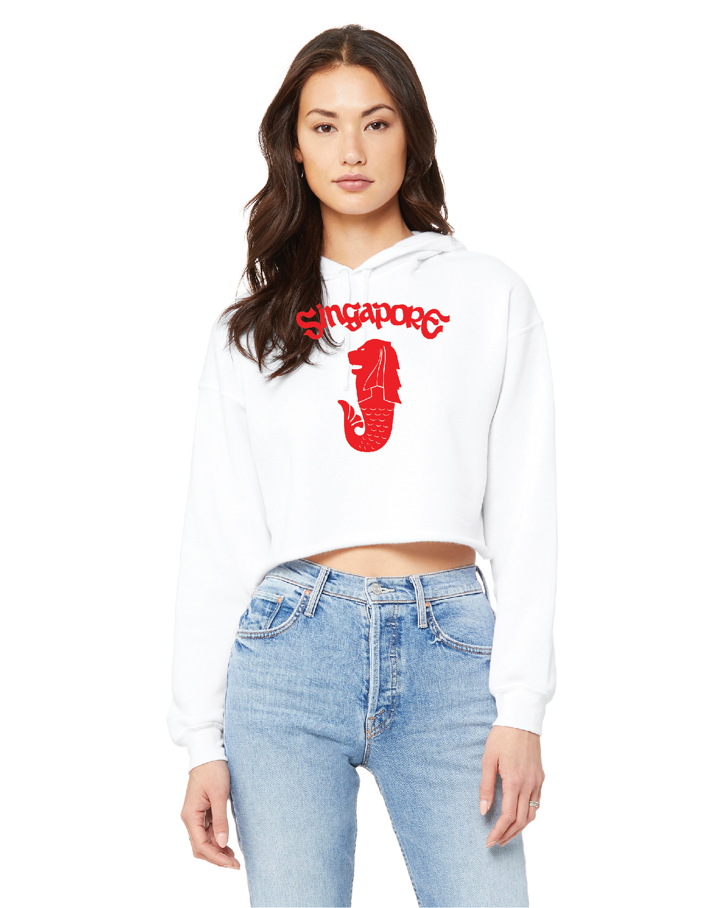 Women's Cropped Fleece Hoodie