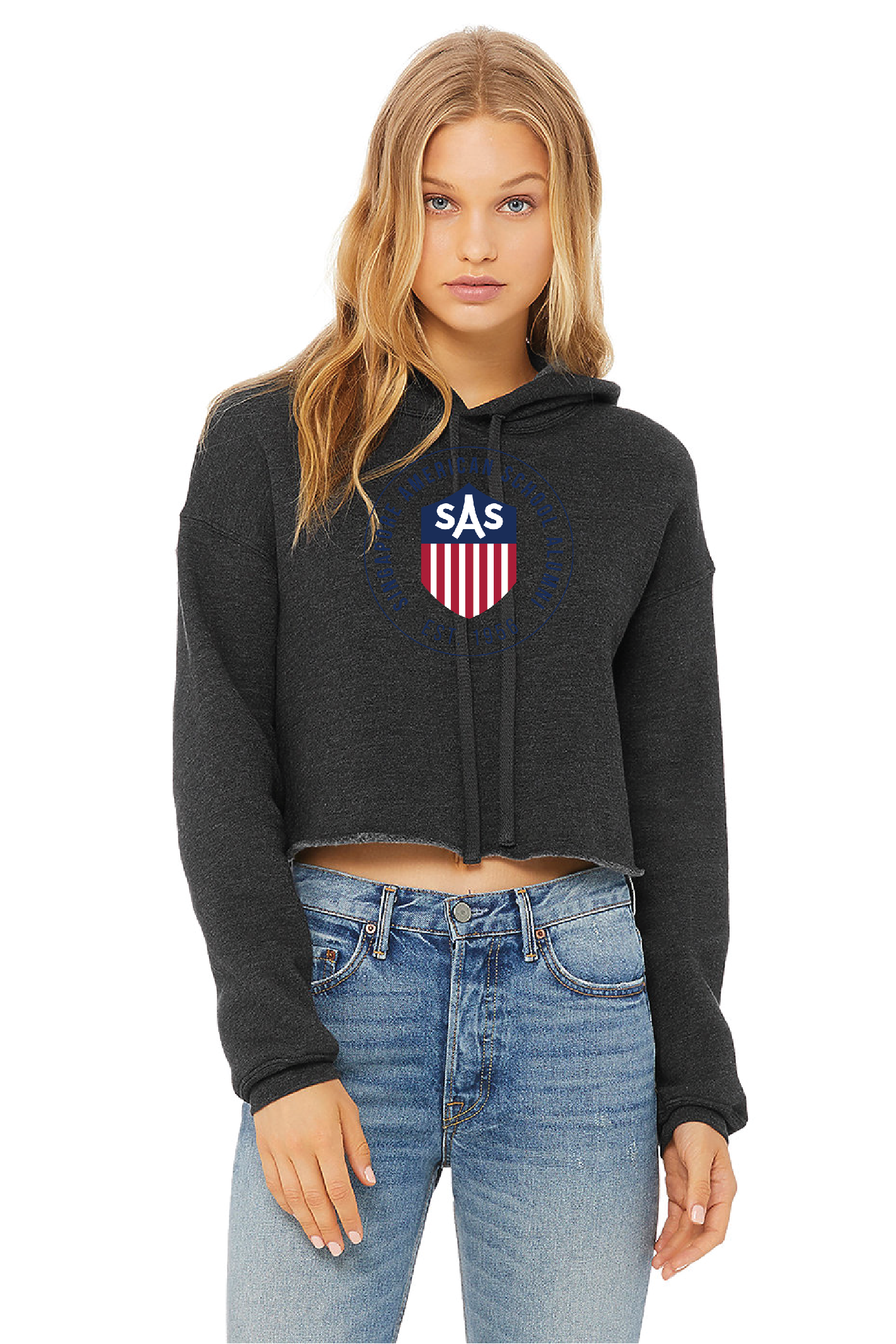 Women's Cropped Fleece Hoodie