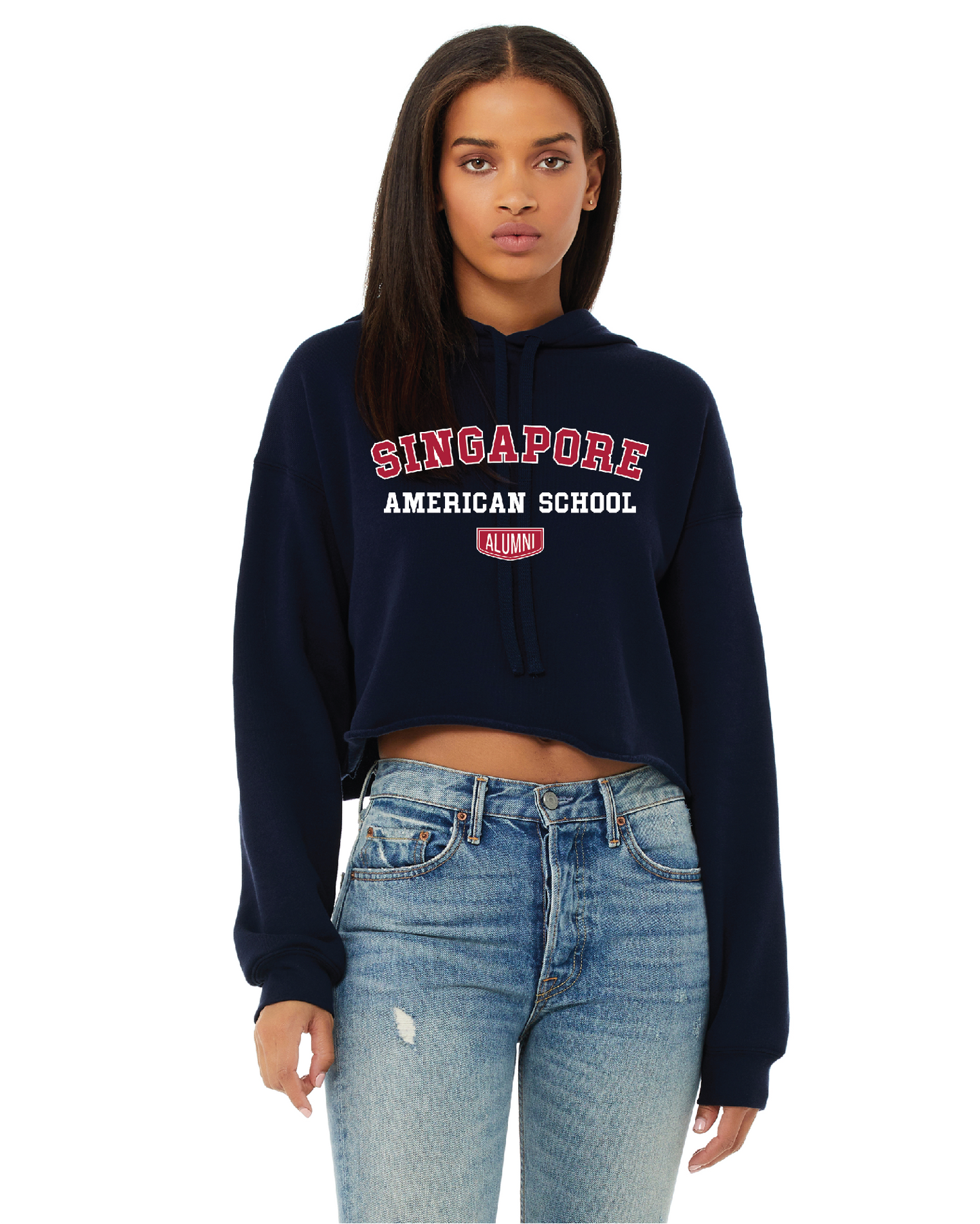 Women's Cropped Fleece Hoodie