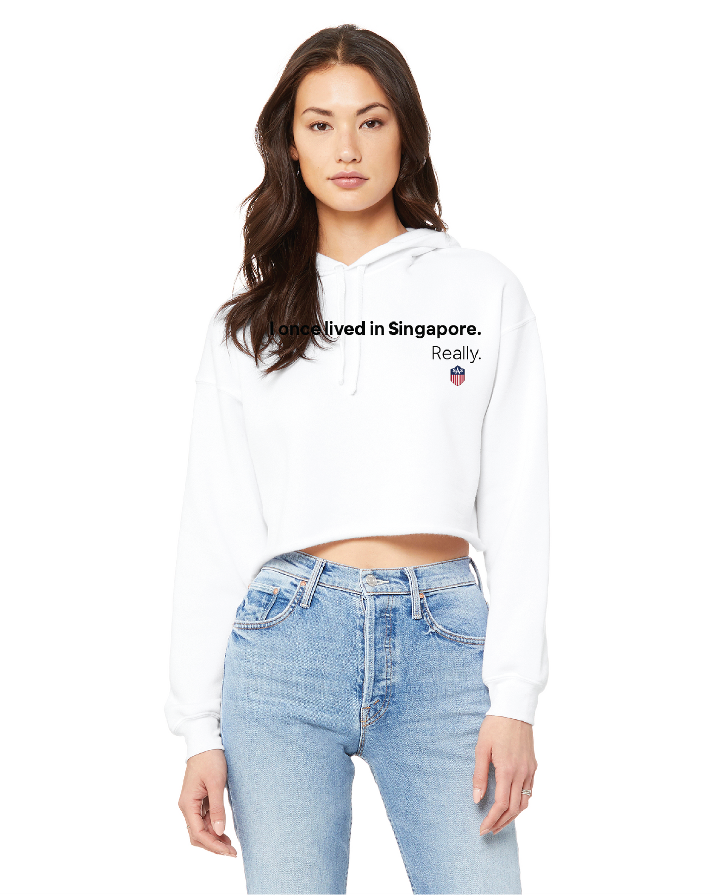 Women's Cropped Fleece Hoodie