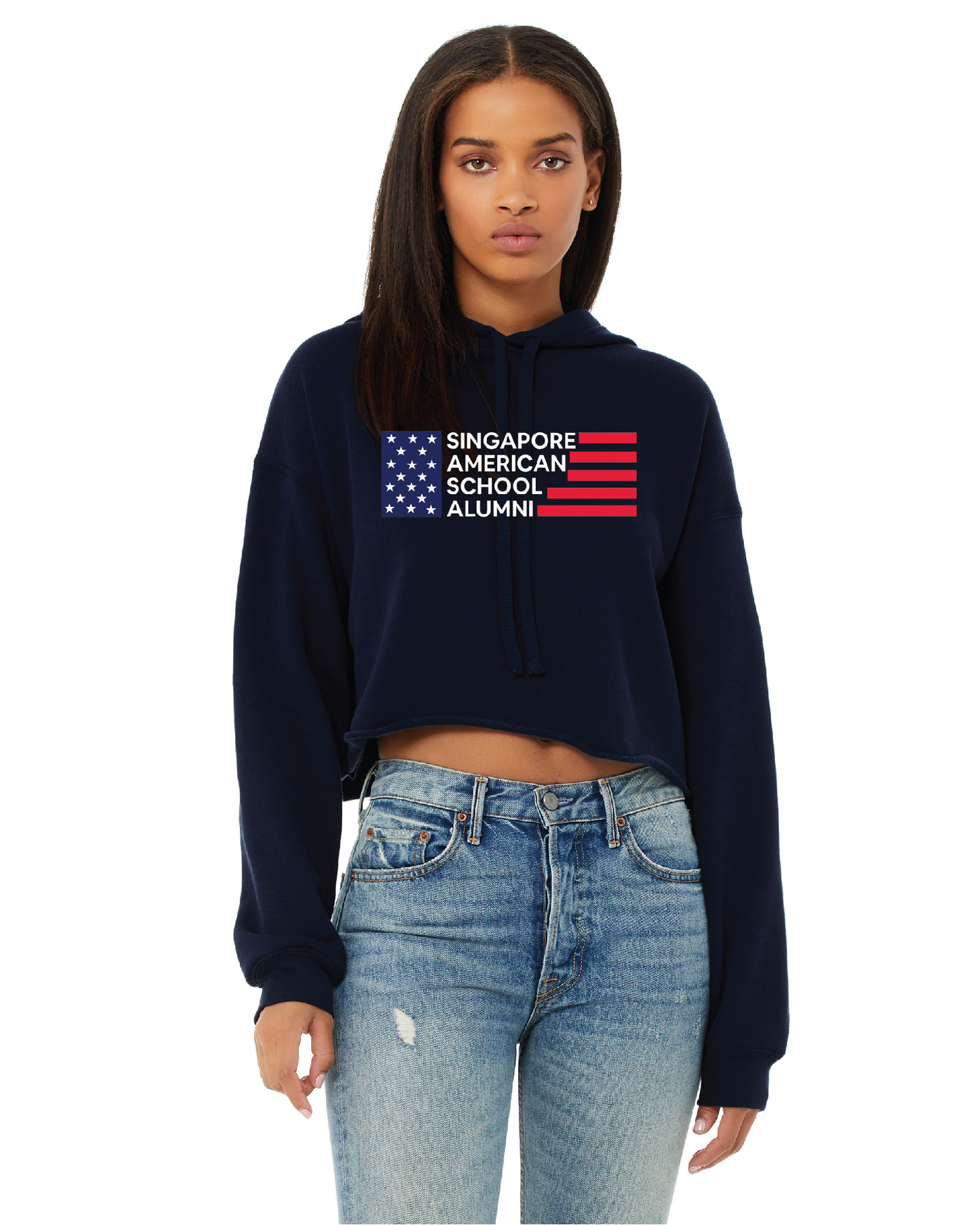 Women's Cropped Fleece Hoodie