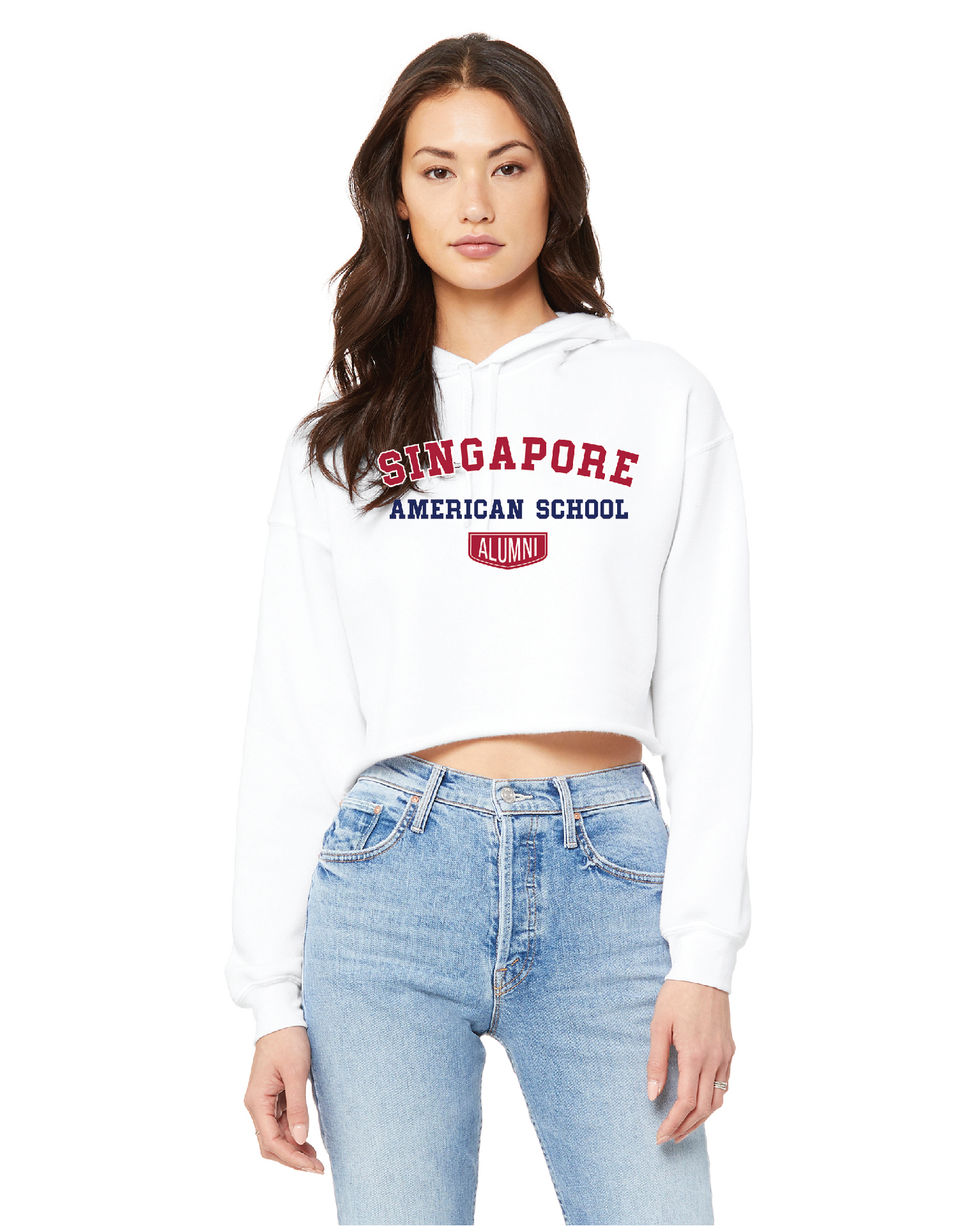 Women's Cropped Fleece Hoodie