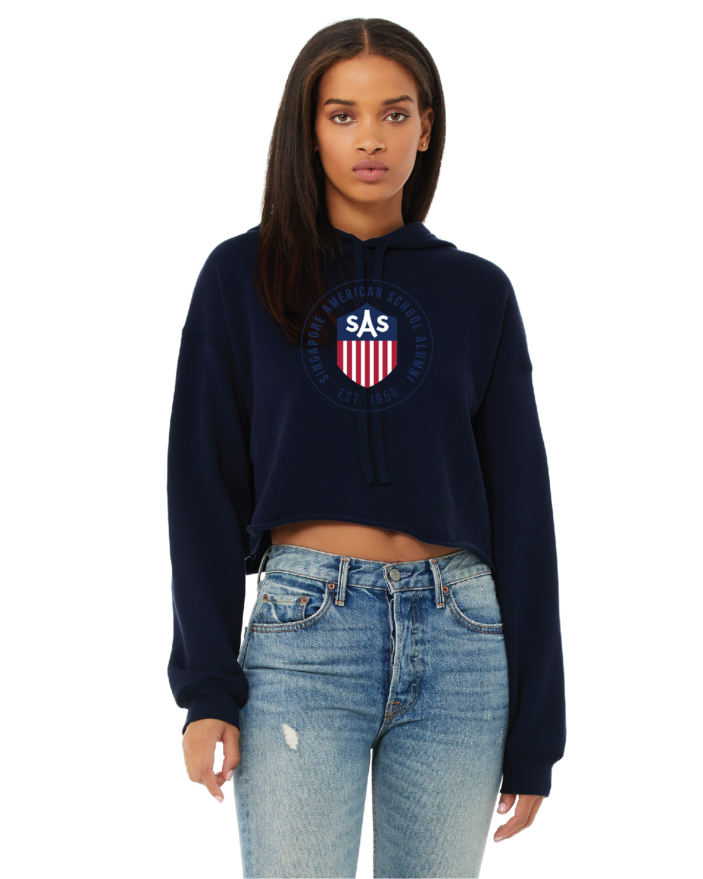 Women's Cropped Fleece Hoodie