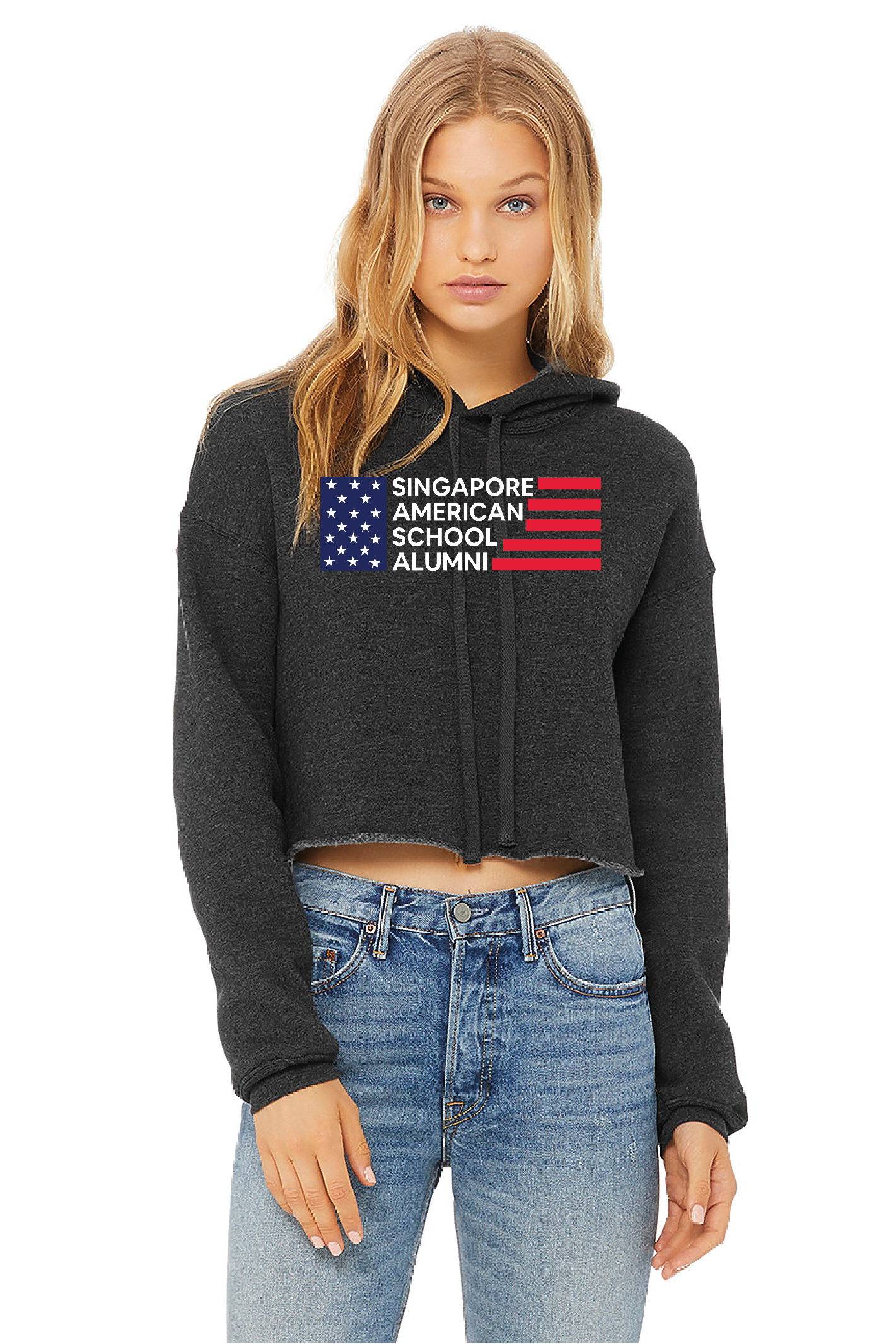 Women's Cropped Fleece Hoodie