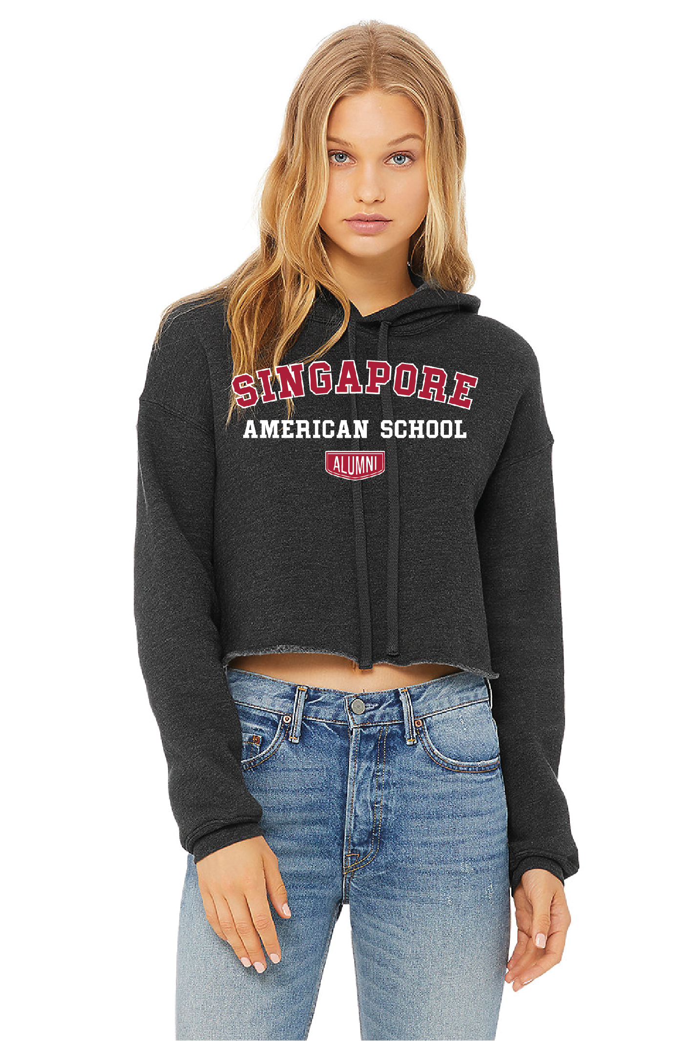Women's Cropped Fleece Hoodie