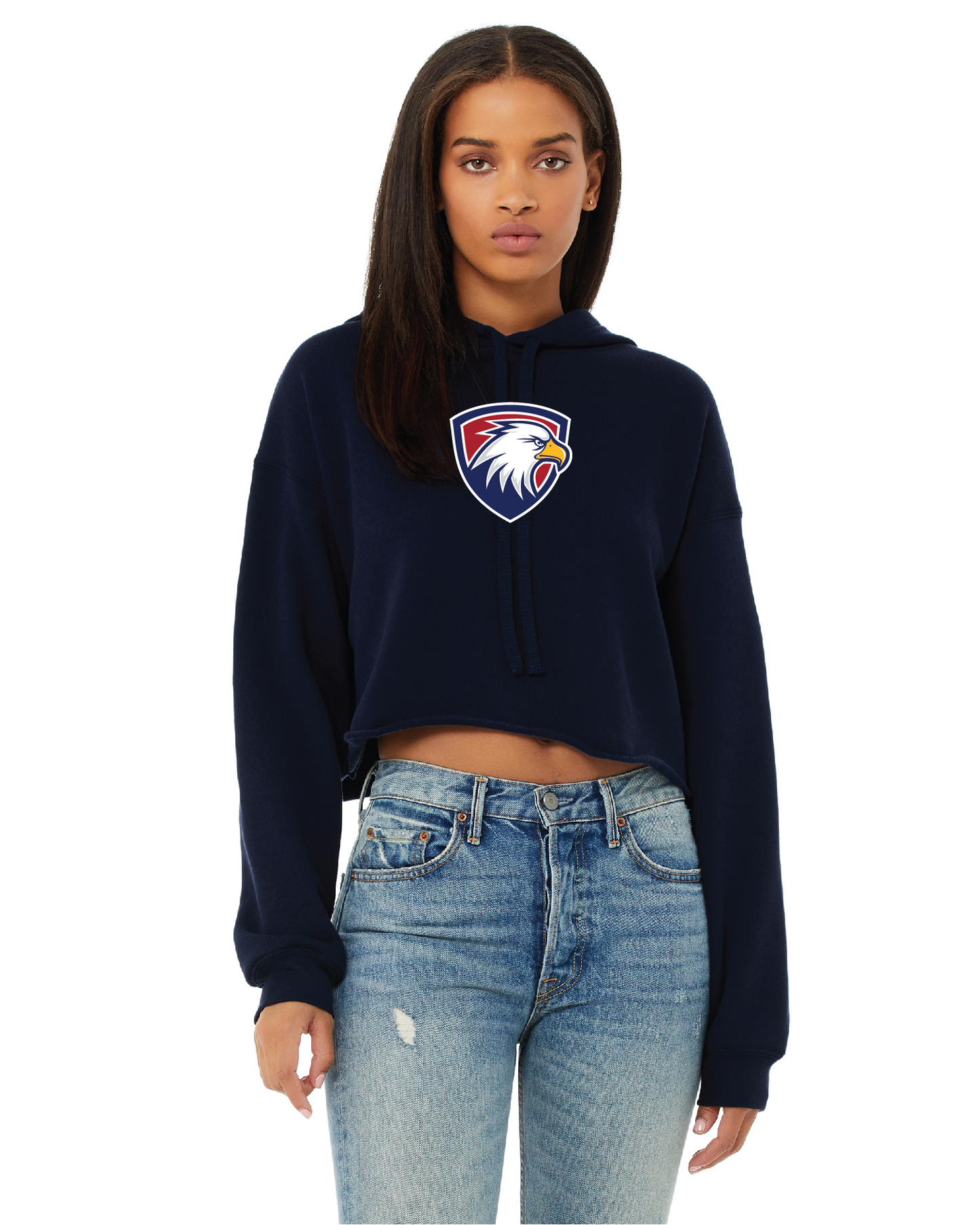 Women's Cropped Fleece Hoodie