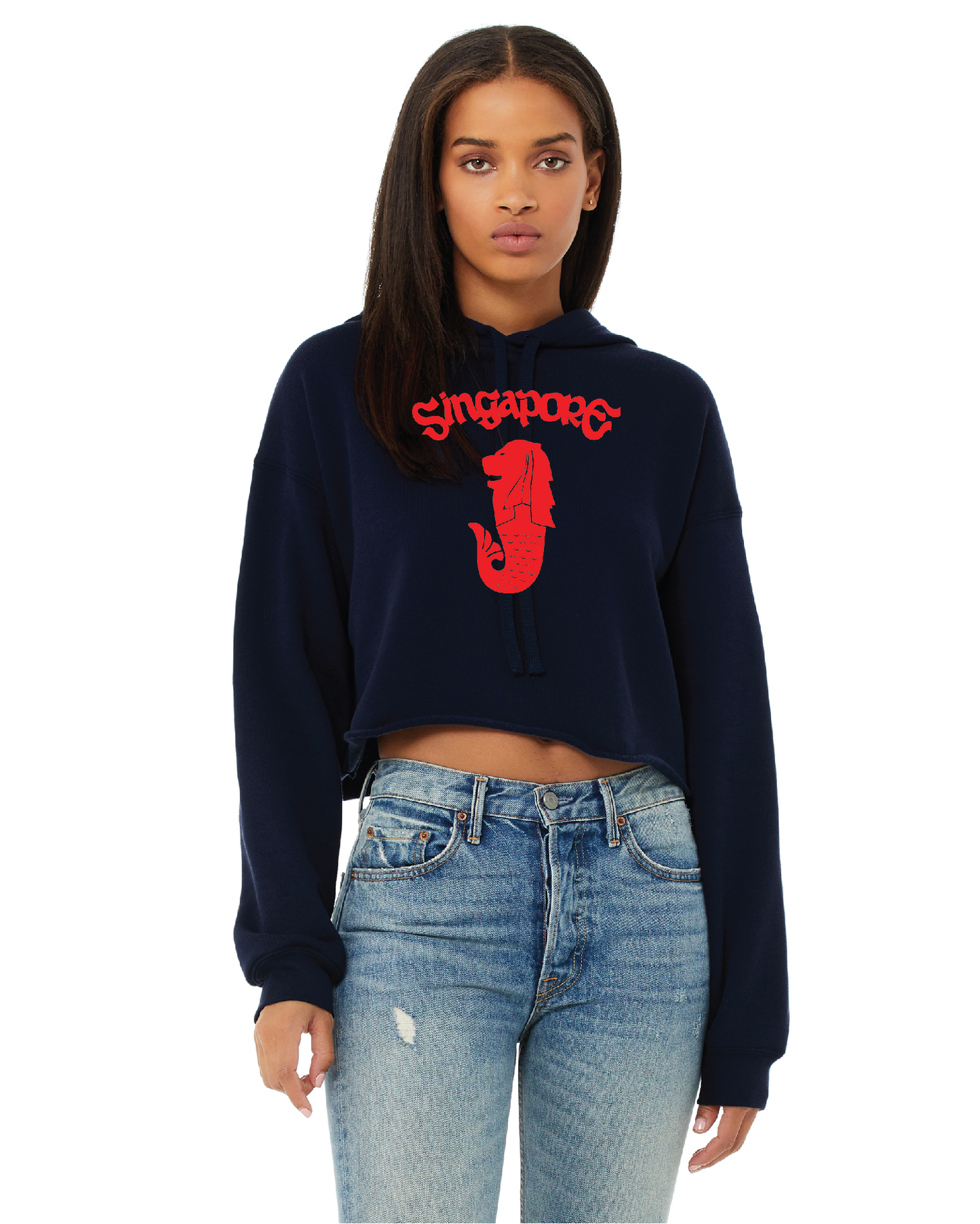 Women's Cropped Fleece Hoodie