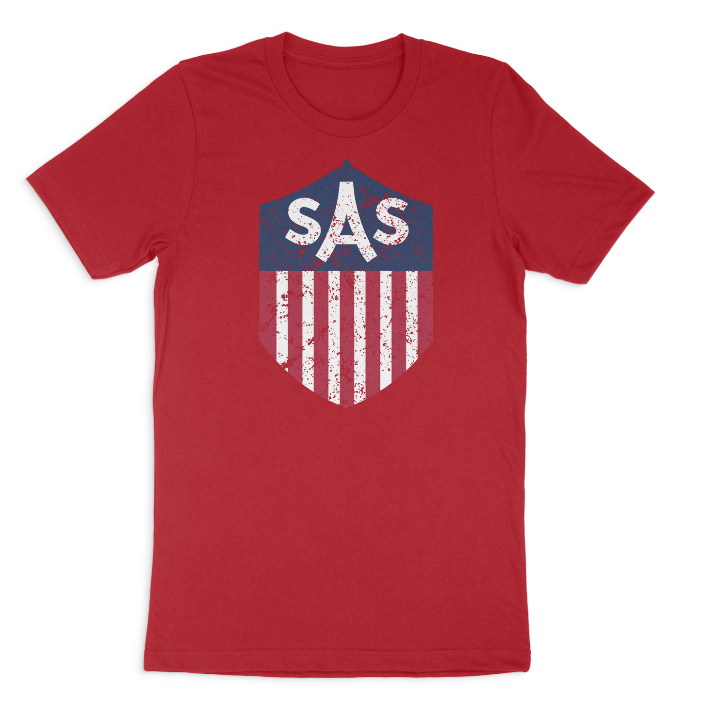 SAS Distressed Color Shield Tee