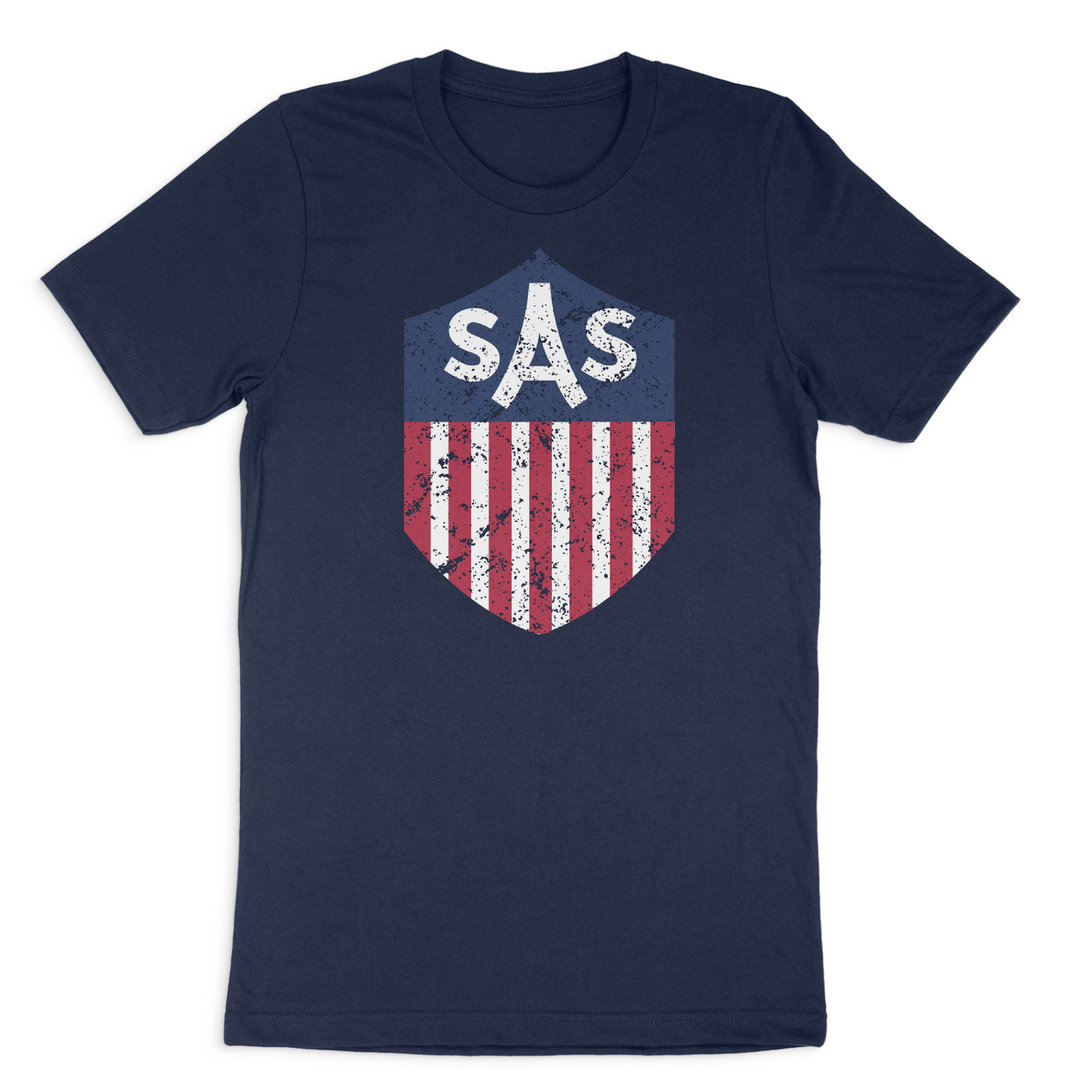SAS Distressed Color Shield Tee