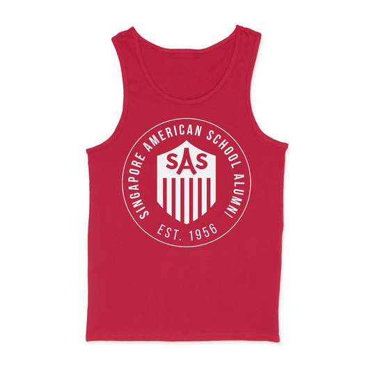 SAS Alumni White Badge Tank Top