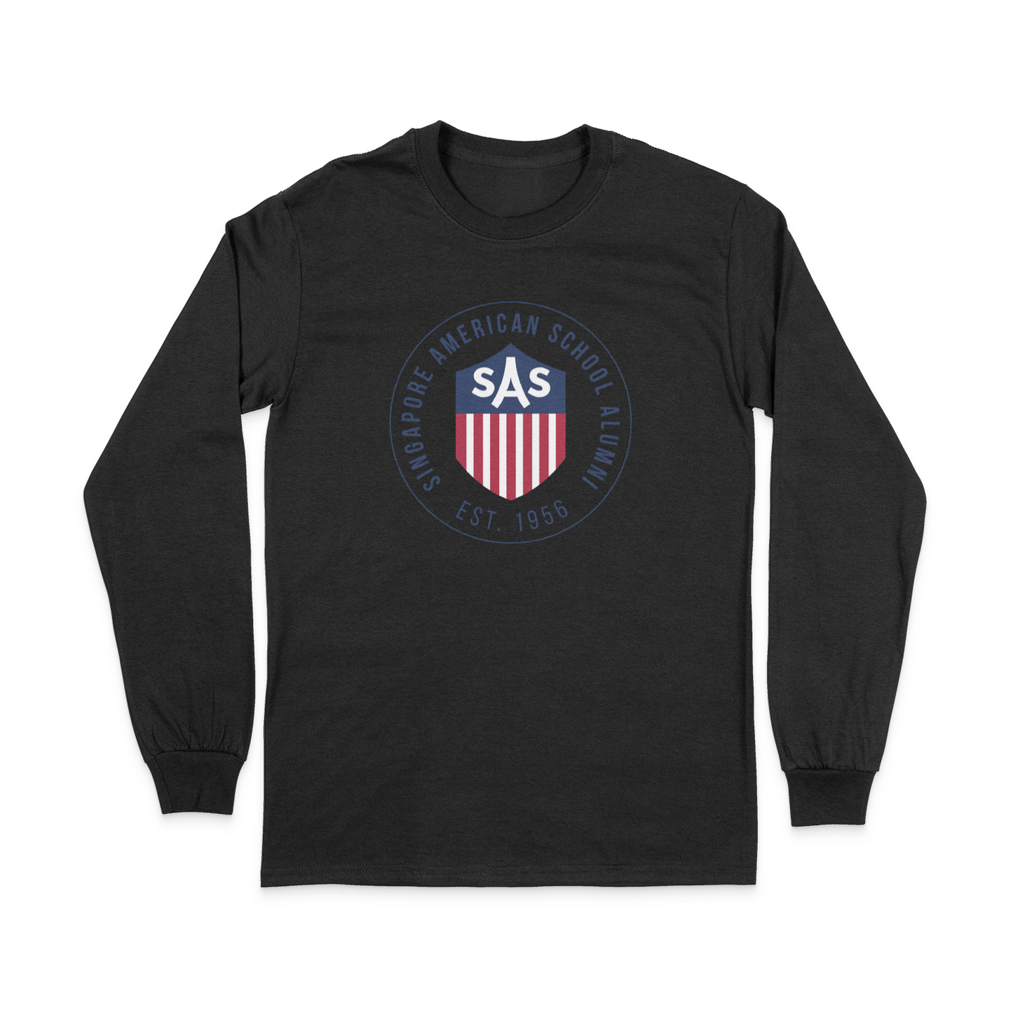 SAS Alumni Color Badge Long Sleeve Tee