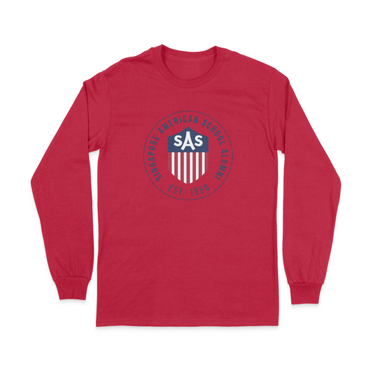 SAS Alumni Color Badge Long Sleeve Tee