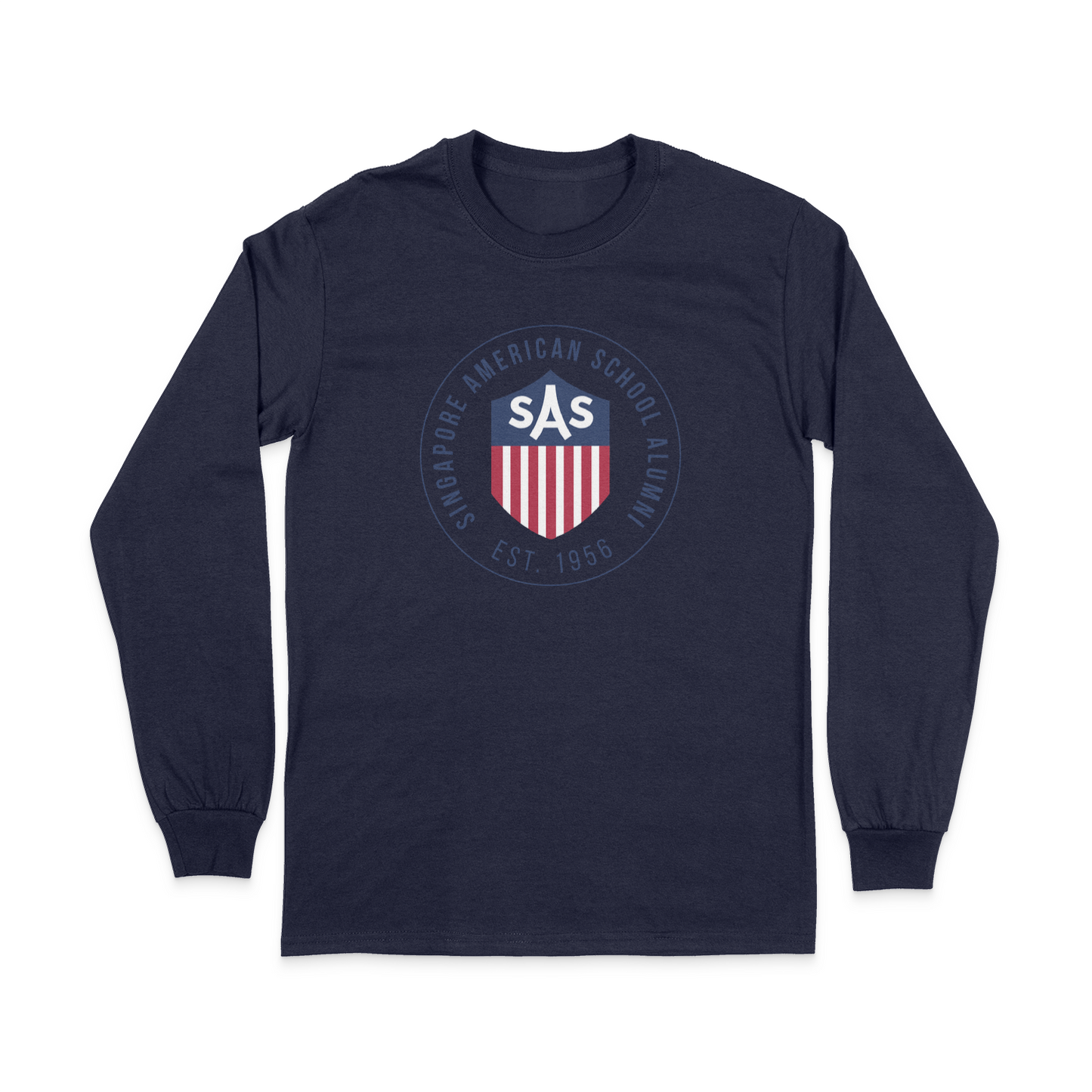 SAS Alumni Color Badge Long Sleeve Tee