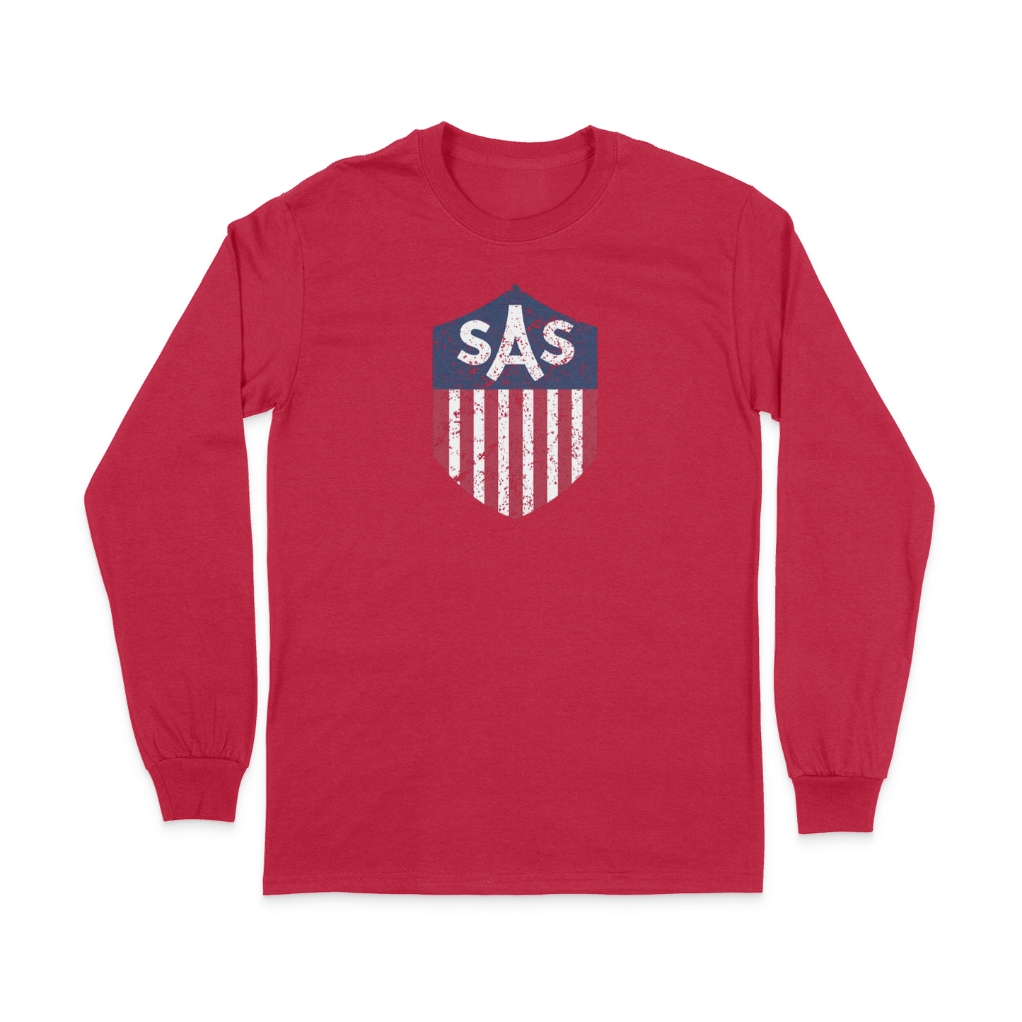 SAS Distressed Color Shield Long Sleeve Tee