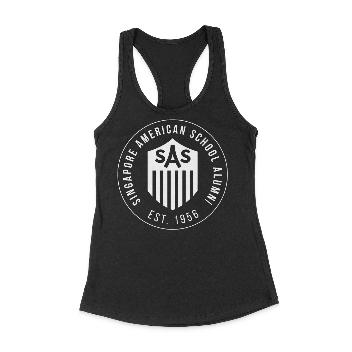 SAS Alumni White Badge Tank Top
