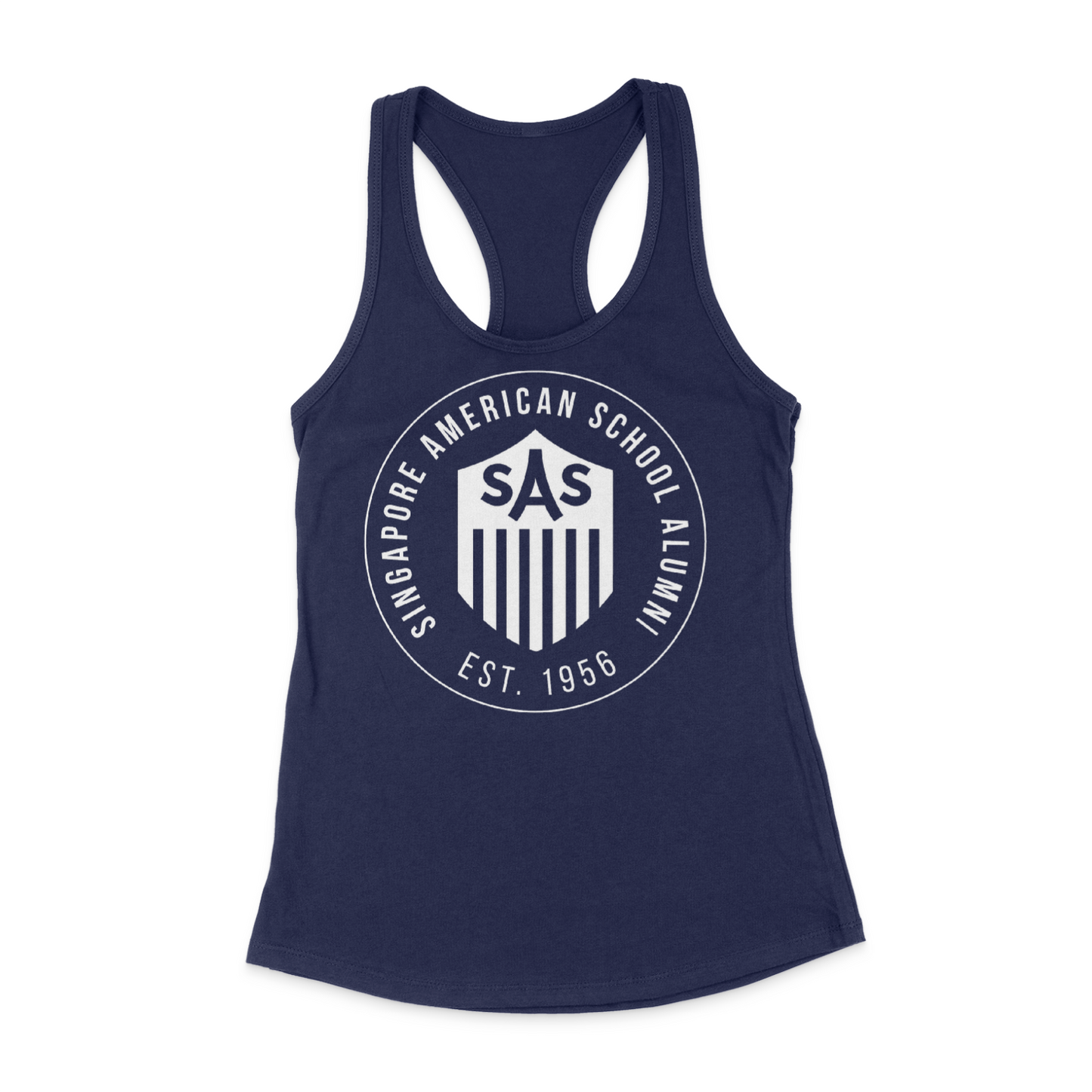 SAS Alumni White Badge Tank Top