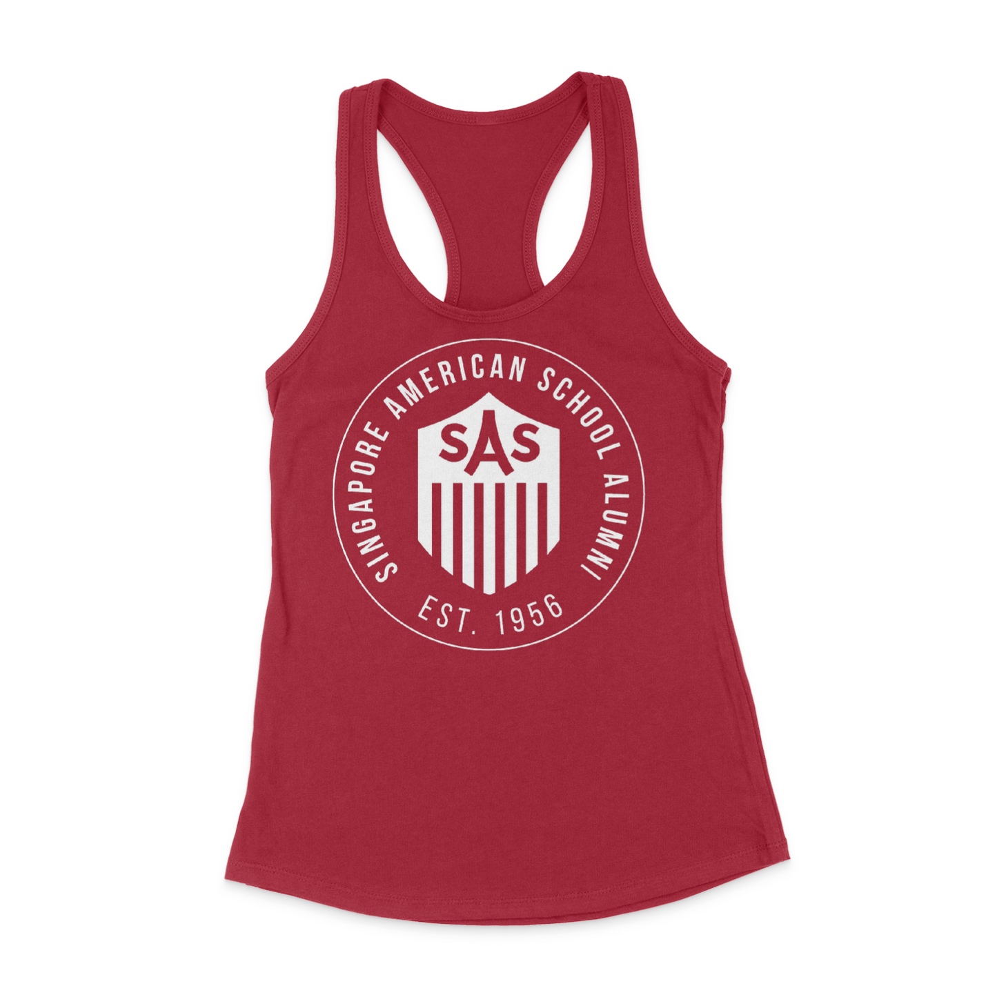 SAS Alumni White Badge Tank Top