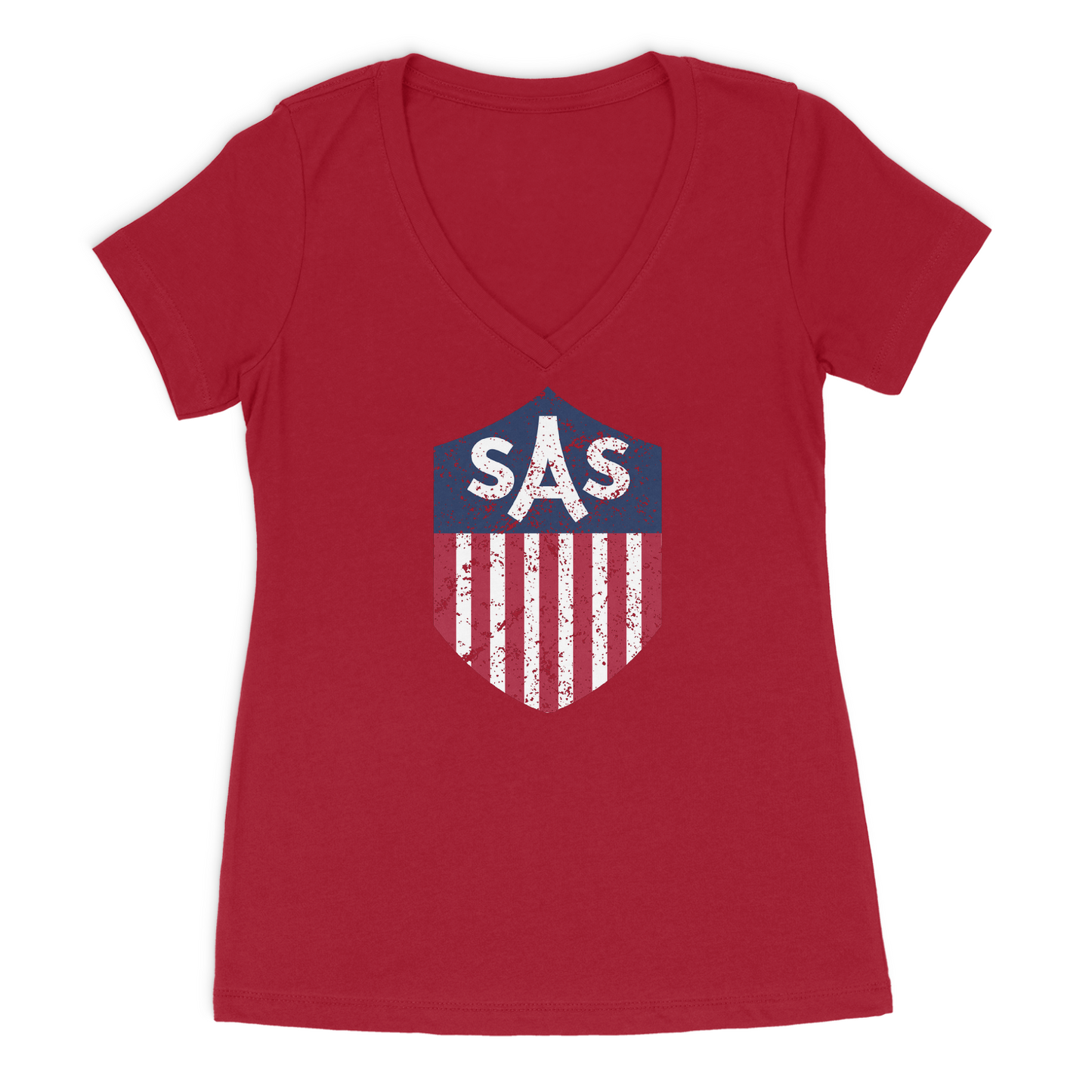 SAS Distressed Color Shield Tee