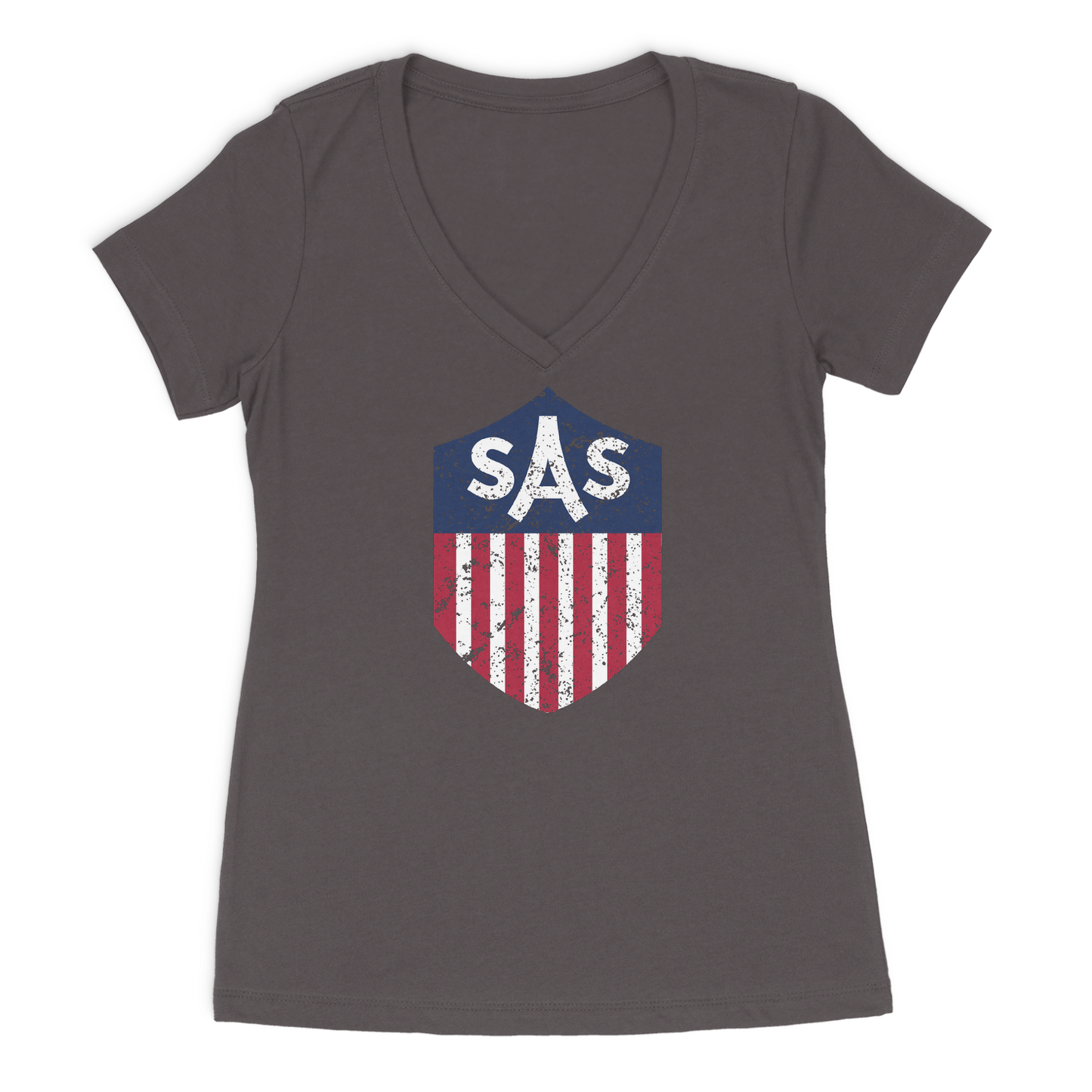 SAS Distressed Color Shield Tee