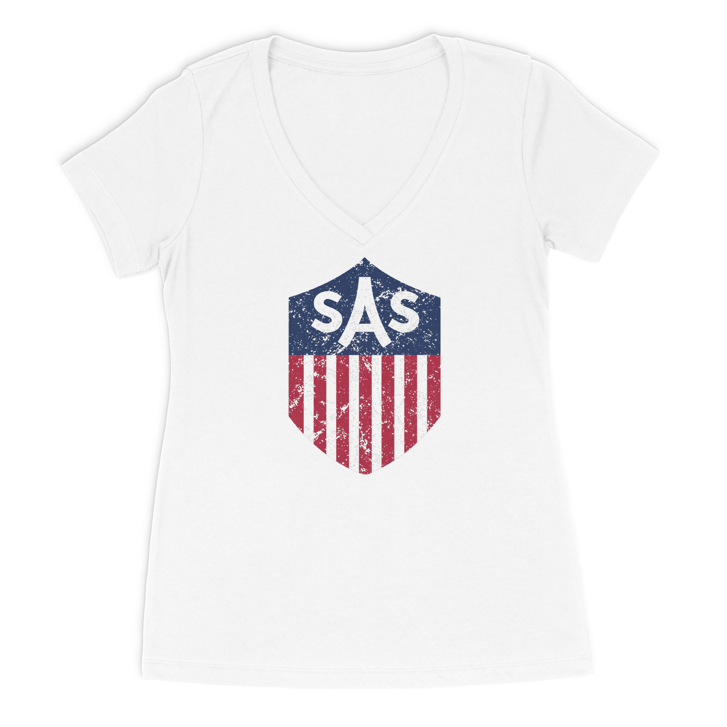 SAS Distressed Color Shield Tee
