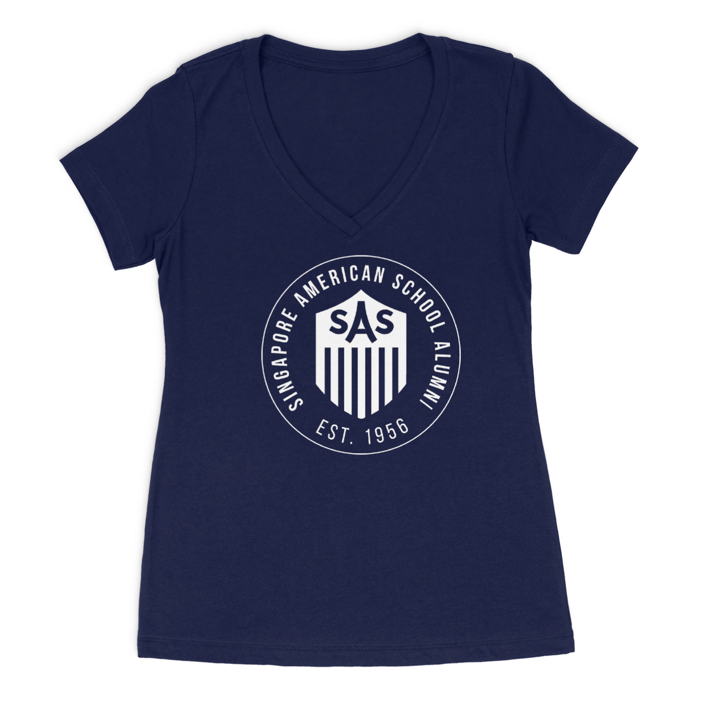 SAS Alumni White Badge Tee