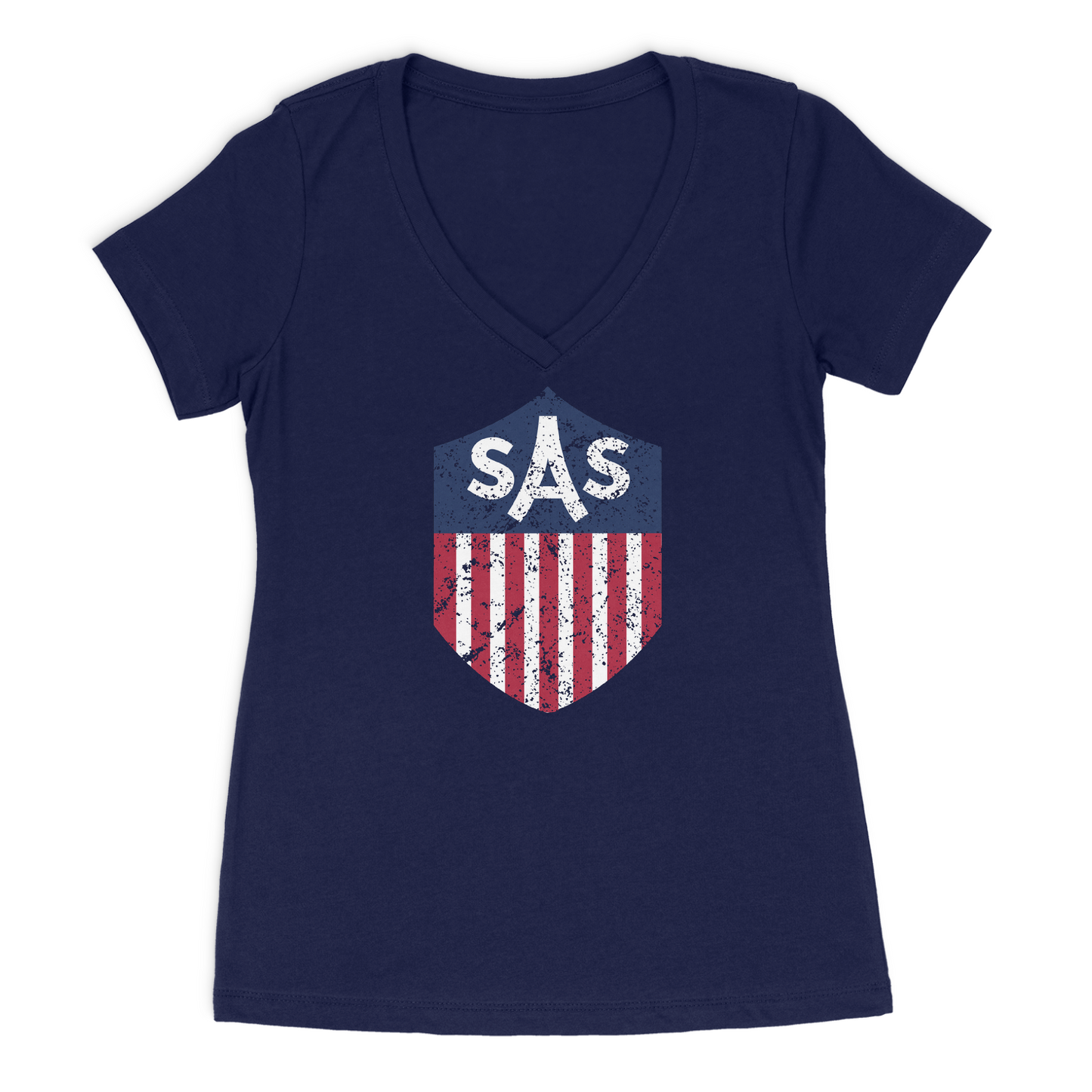SAS Distressed Color Shield Tee
