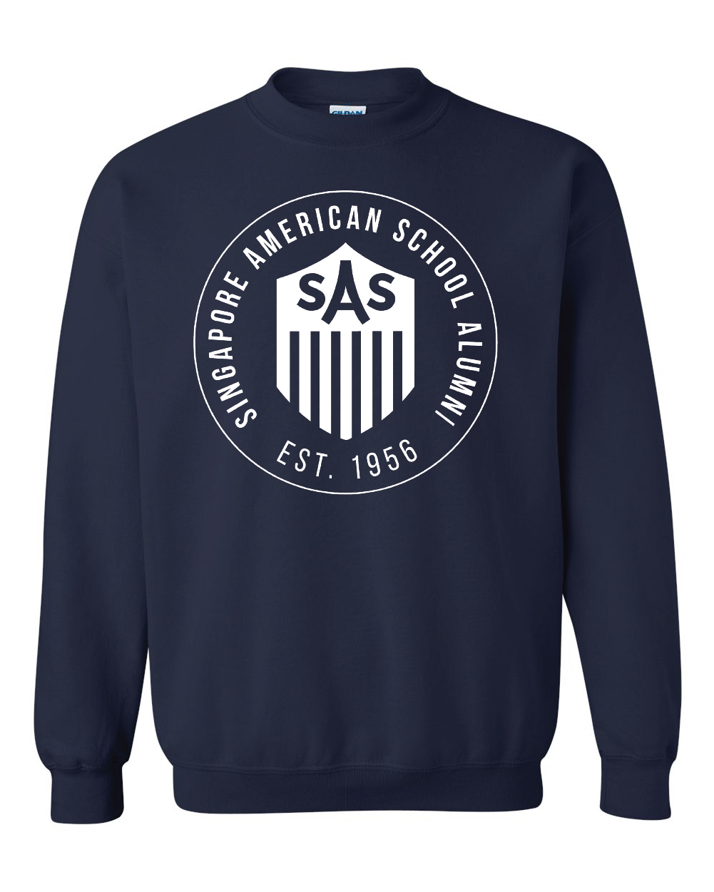 SAS Alumni White Badge Crewneck Sweatshirt