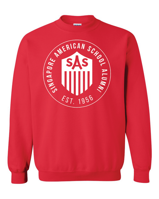 SAS Alumni White Badge Crewneck Sweatshirt