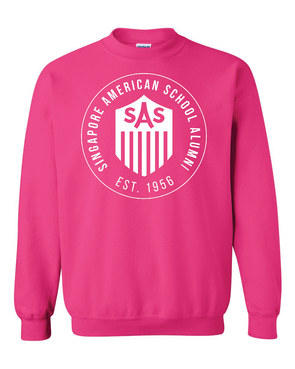 SAS Alumni White Badge Crewneck Sweatshirt