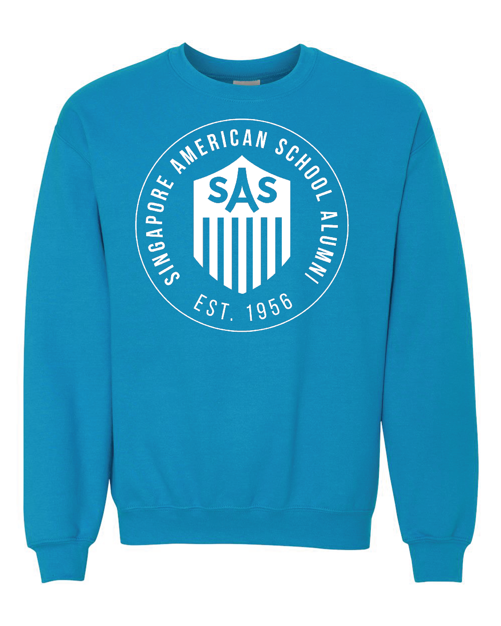 SAS Alumni White Badge Crewneck Sweatshirt