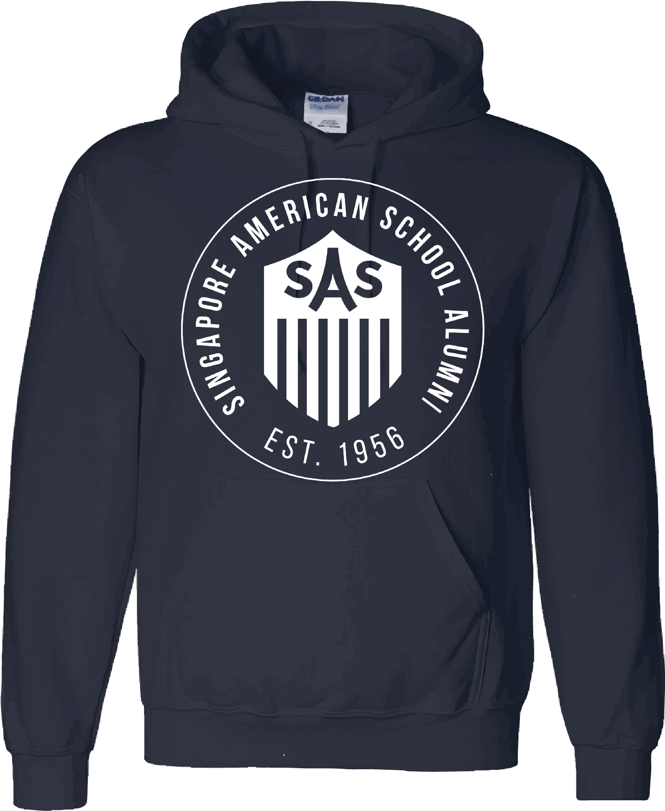 Alumni White Badge Hoodie
