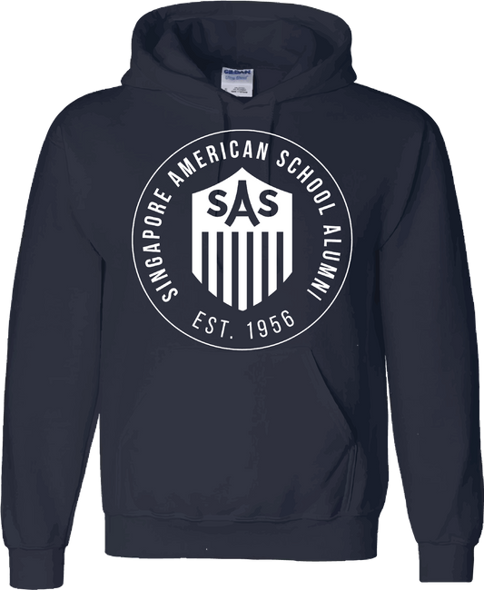 Alumni White Badge Hoodie