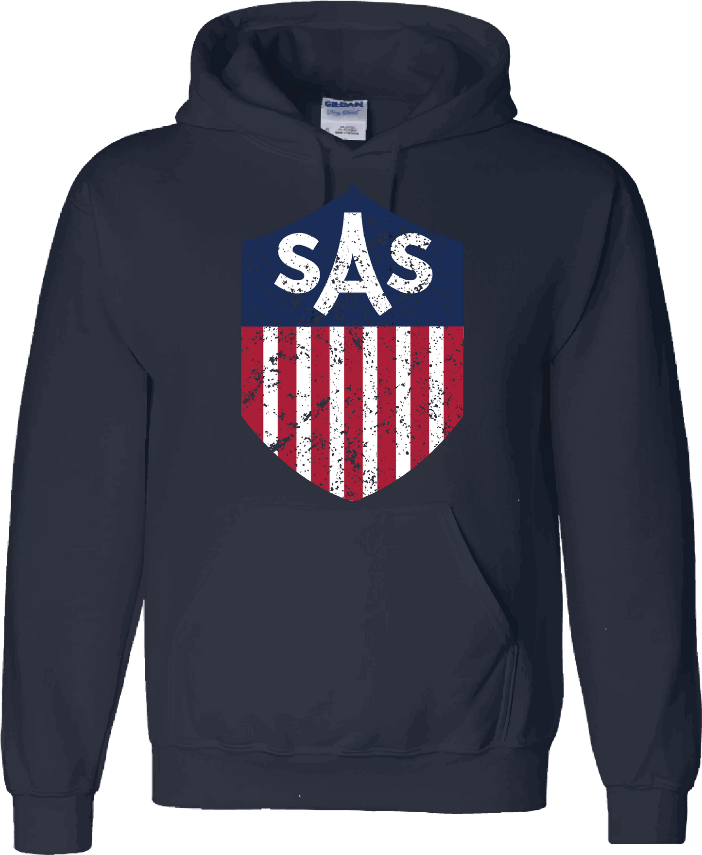 SAS Distressed Color Shield Hoodie