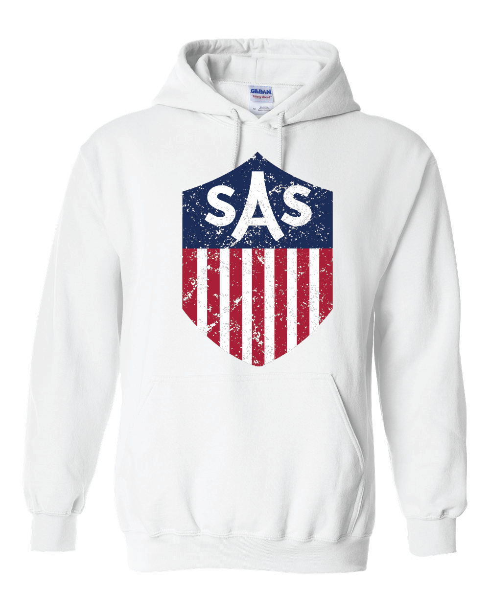 SAS Distressed Color Shield Hoodie