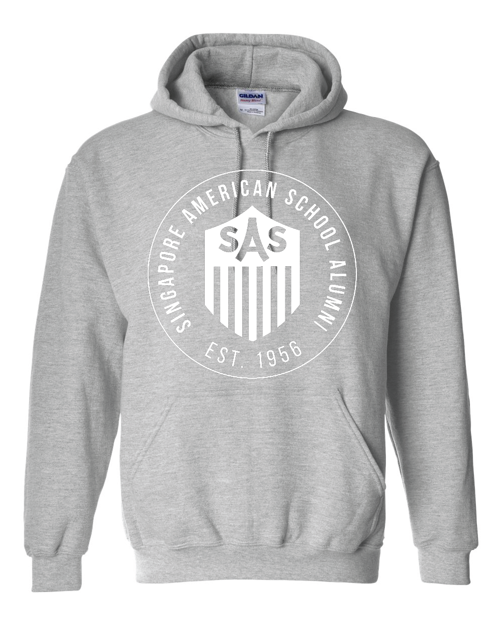 Alumni White Badge Hoodie
