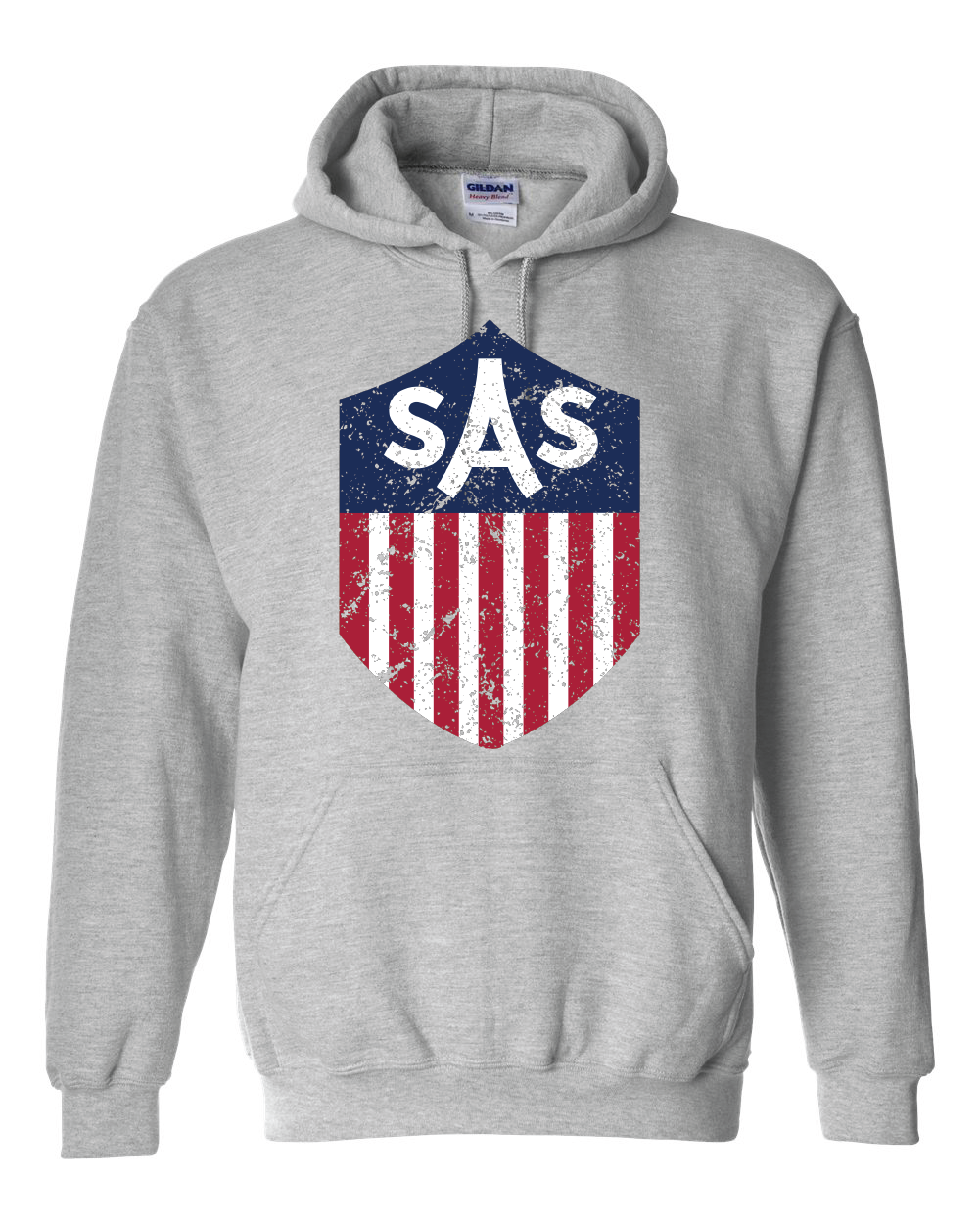 SAS Distressed Color Shield Hoodie