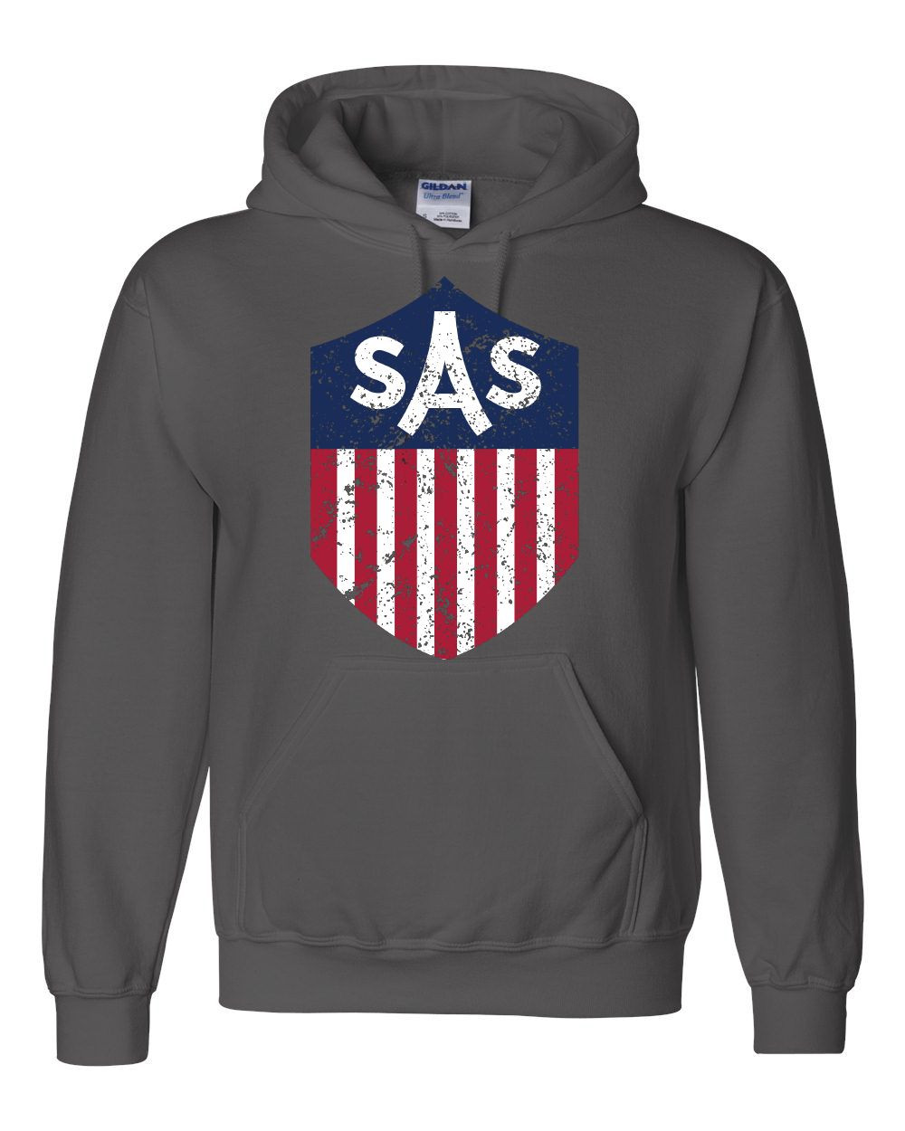 SAS Distressed Color Shield Hoodie