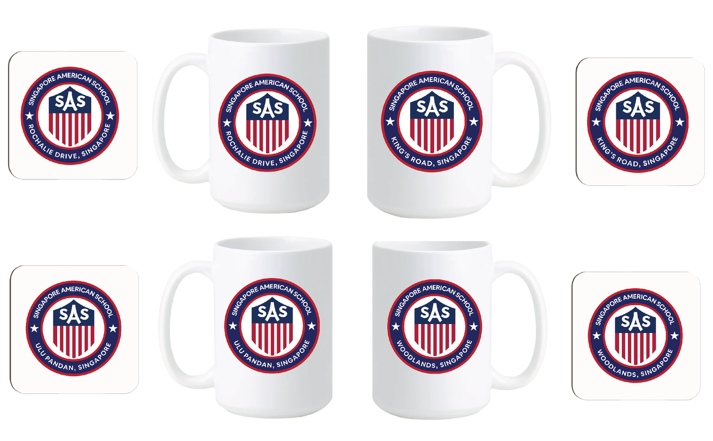 70th Anniversary Campus Mugs & Coasters Gift Box