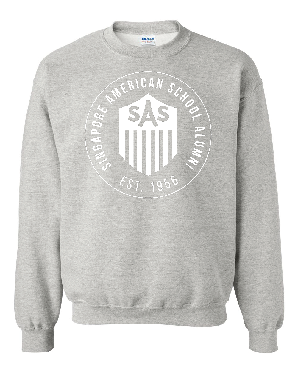 SAS Alumni White Badge Crewneck Sweatshirt