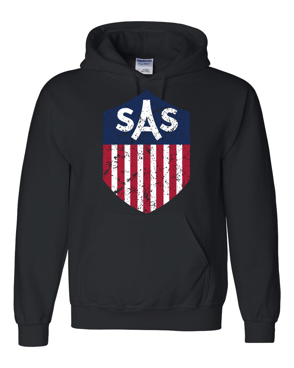 SAS Distressed Color Shield Hoodie