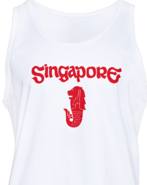 Singapore Merlion Mens/Unisex Tank Top