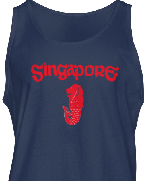 Singapore Merlion Mens/Unisex Tank Top