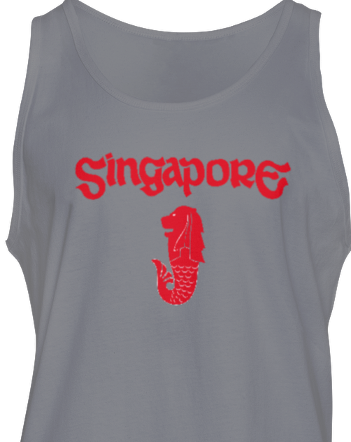 Singapore Merlion Mens/Unisex Tank Top