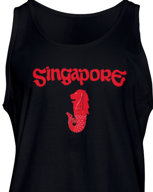 Singapore Merlion Mens/Unisex Tank Top